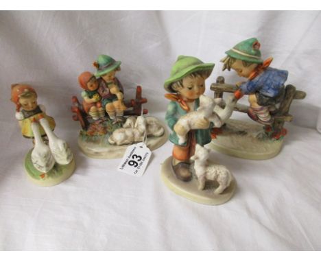 4 Goebel figures 