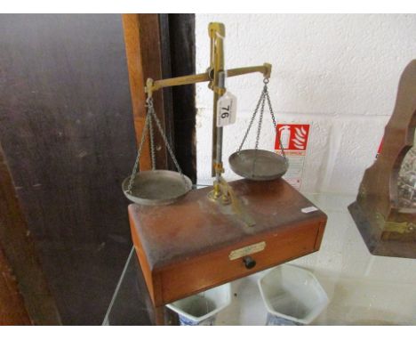 Set of scales & weights by William Webb Ltd.