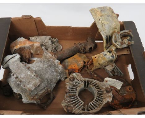 Excavated Aircraft Itemsselection of engine and other parts from Wellington bomber "MF517" which crashed at Newtown Farm Nr R