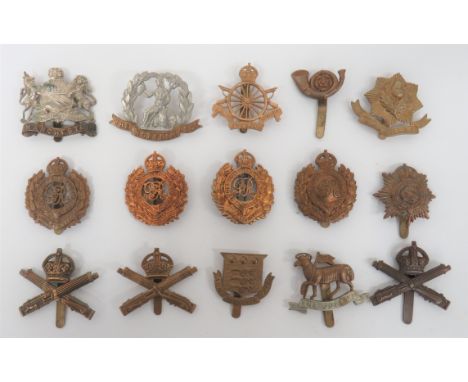 WW1 British Army 15 Cap Badges. .Including: All brass Cheshire. ... Similar KOYLI. ... 3x Machine Gun Corps. ... Norfolk. ...