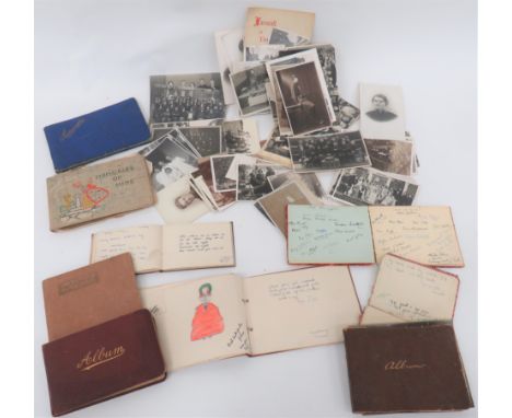 Selection of Early 20th Century Autograph Albumsnine various albums with a variety of signatures from the 1920's - 40's.  Inc
