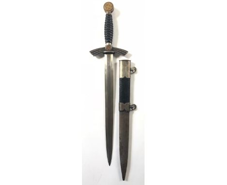 German Third Reich Luftwaffe 1st pattern Officer dagger by Robert Klaas .This example with twist wire bound blue leather grip