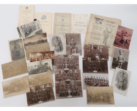 WW1 Middlesex Regiment Original Photographic Postcards.  .An interesting selection of original photographic postcards spannin