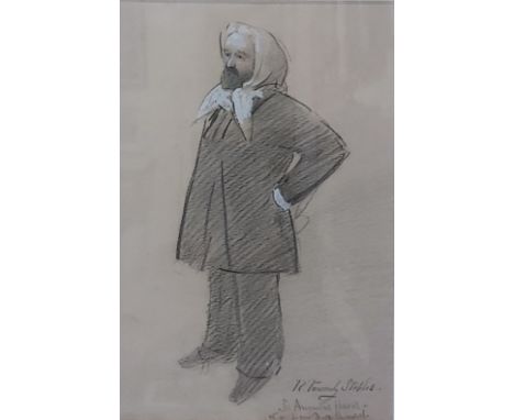 R PONSONBY STAPLES - SKETCH - SIR AUGUSTUS HARRIS 8 X 5.5
