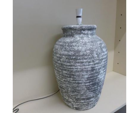 A good quality modern rustic table lamp retailed by The Vintage Garden Room - Height 50cm 