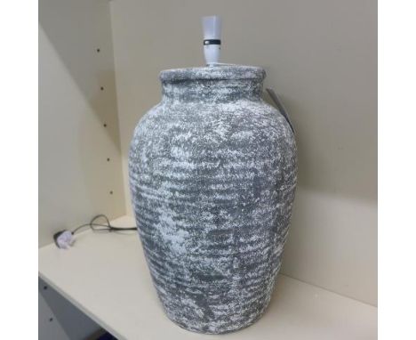 A good quality modern rustic table lamp retailed by The Vintage Garden Room - Height 50cm 