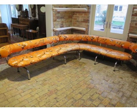 *An Erik Jorgensen pipeline sofa 260cm x 200cm - frame in good condition but needs re upholstering