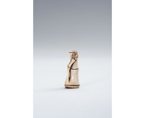 DOUG MARSDEN: A STAG ANTLER NETSUKE OF BAMBOO SHOOTSBy contemporary artist Doug Marsden (born 1958), signed with his markThe 
