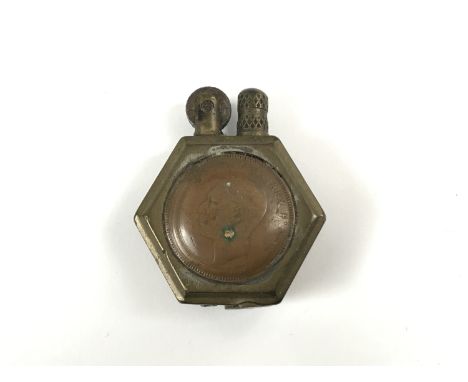 A trench art "coin" lighter