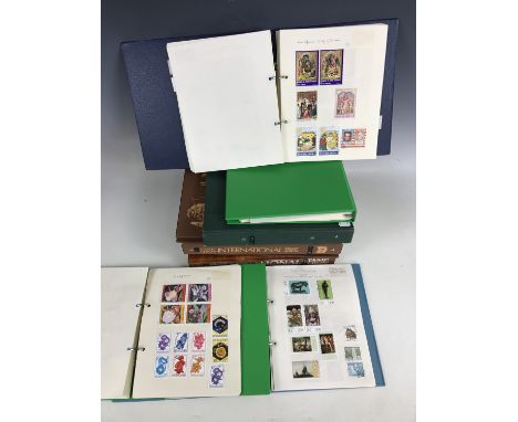 Stanley Gibbons "International" stamp albums containing largely 20th Century British, Commonwealth and world stamps 