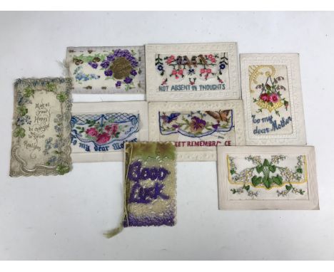 A group of First World War silk and other postcards
