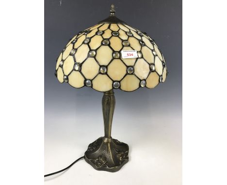 A Tiffany style table lamp, 60 cm