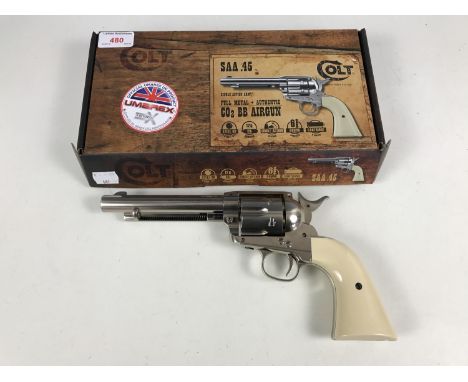 A Umarex Colt Single Action Army .45 full metal .177 calibre CO2 air pistol, boxed as-new