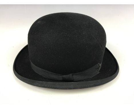 A vintage Moores of London "The Zephyrus" bowler hat, size 53