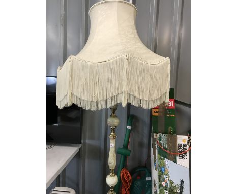 An onyx standard lamp