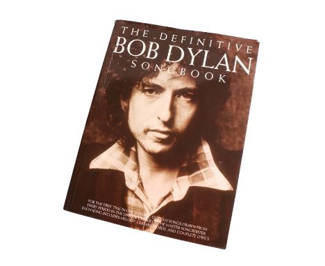 Ed Sheeran's sheet music book "The Definitive Bob Dylan Songbook". All of the Ed Sheeran Collection has come from Ed Sheeran 