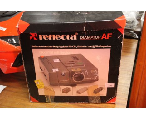 A BOXED REFLECTOR DIAMANTOR SLIDE PROJECTOR 