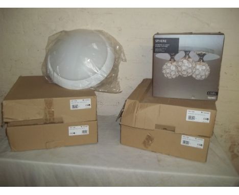 FIVE BOXED NEW LIGHT FITTINGS