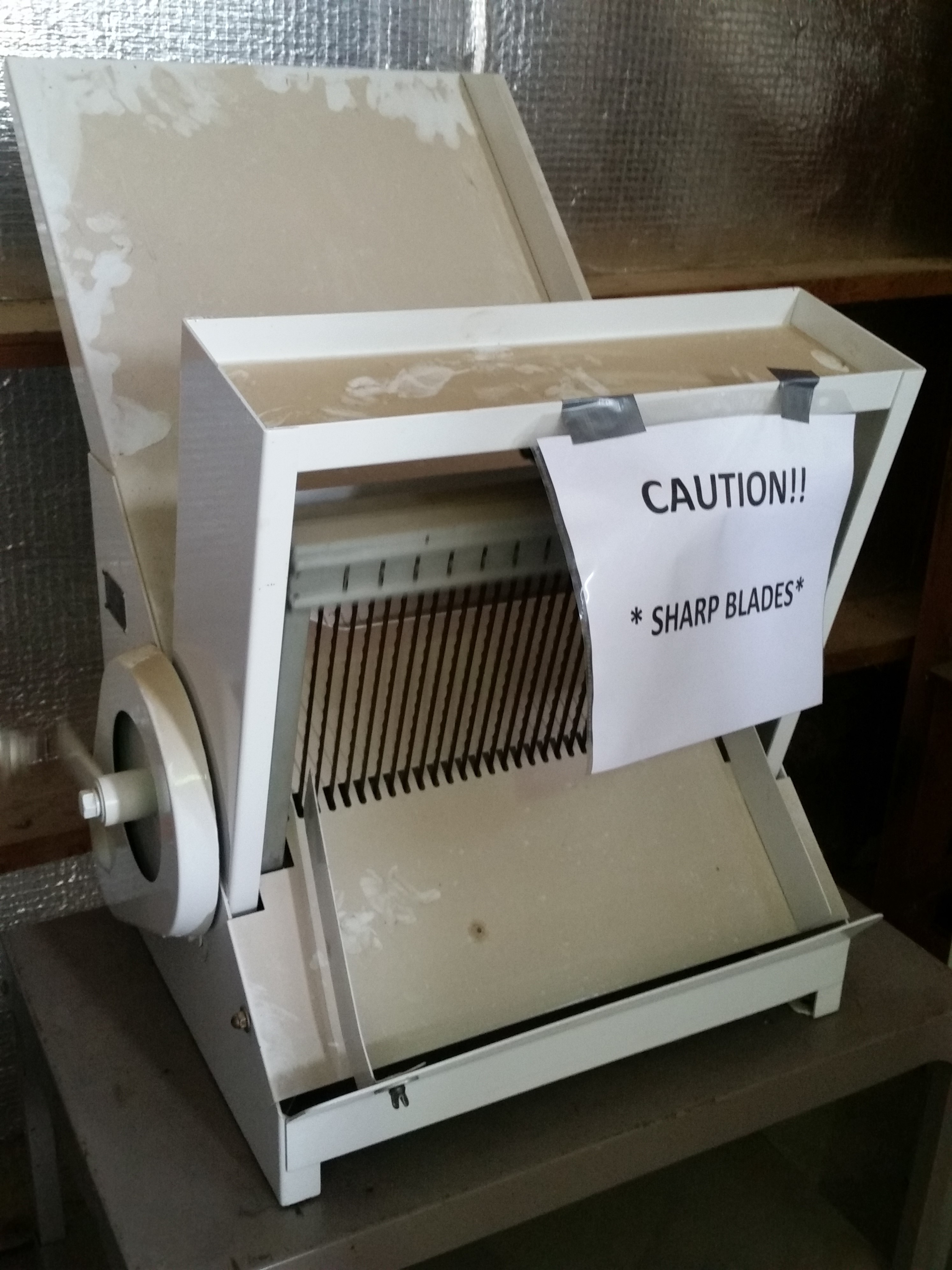 1 Oliver Manual Crank Bread Slicer (Works well)