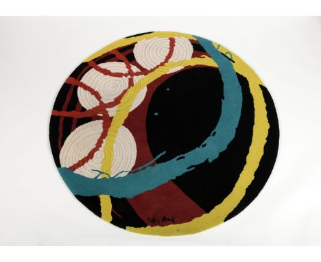 SOFIA AREAL - NASC. 1960, Untitled, Beiriz carpet, polychrome wool yarn, minor dirt stains, signed, marked RED RUGS, edition 