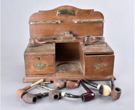 A collection of smoking pipes, including Petersons's System Standard, Meerschaum 'Jambo', Shamrock, Fredrick Tranter Fieldcra