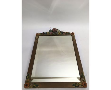 A vintage Barbola wall mirror.Approx 36x51.5cm