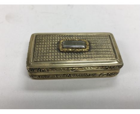 A George III silver gilt snuff box, Birmingham 1796. Approx 6cm x 3cm x 2cm.