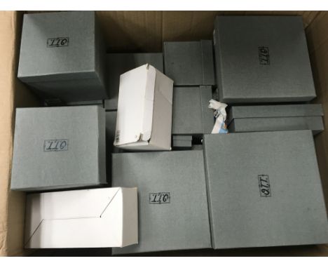 A large collection of Celtic boxes in original boxes including plates, containers and key rings.
