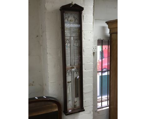 A mahogany cased Admiral Fitzroy barometer, approx 100cm.