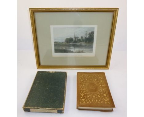 LEE, SIDNEY - "Stratford-on-Avon" London 1904, illustrated, gilt tooled leather edition in original outer box, together with 