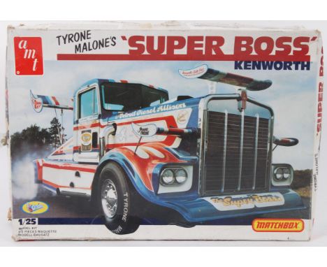 AMT: An original vintage AMT Tyrone Malone's Super Boss 1:25 scale model kits. Appears to be unused (but is unchecked). Withi