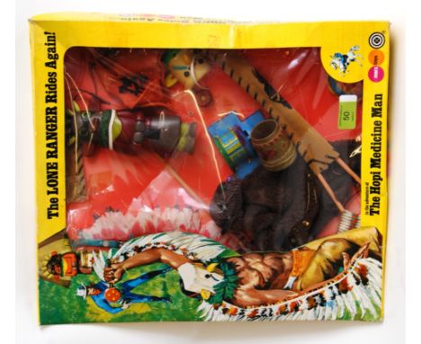 MARX THE LONE RANGER; An original vintage Marx Toys The Lone Ranger ' Hopi Medicine Man Set '. Boxed set of clothing for the 