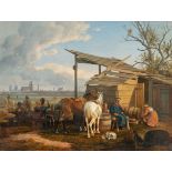 Johann Adam Klein – Bierausschank in Schwabing, mit Ausblick auf München