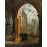 Carl Blechen – Gotische Kirchenruine mit Grabmal