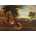 Pieter Bout – Rastende Reiter vor einem Wirtshaus