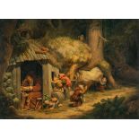 Adolf Wilhelm Walther – Gnome, einen Einsiedler belauschend