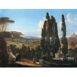 Franz Nadorp – Römische Campagnalandschaft mit der Villa des Raffael