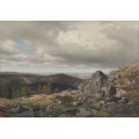 Friedrich Carl Werner Ebel – Harzlandschaft unter aufziehendem Wetter