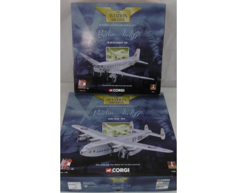 2 Corgi Berlin Airlift model airplanes