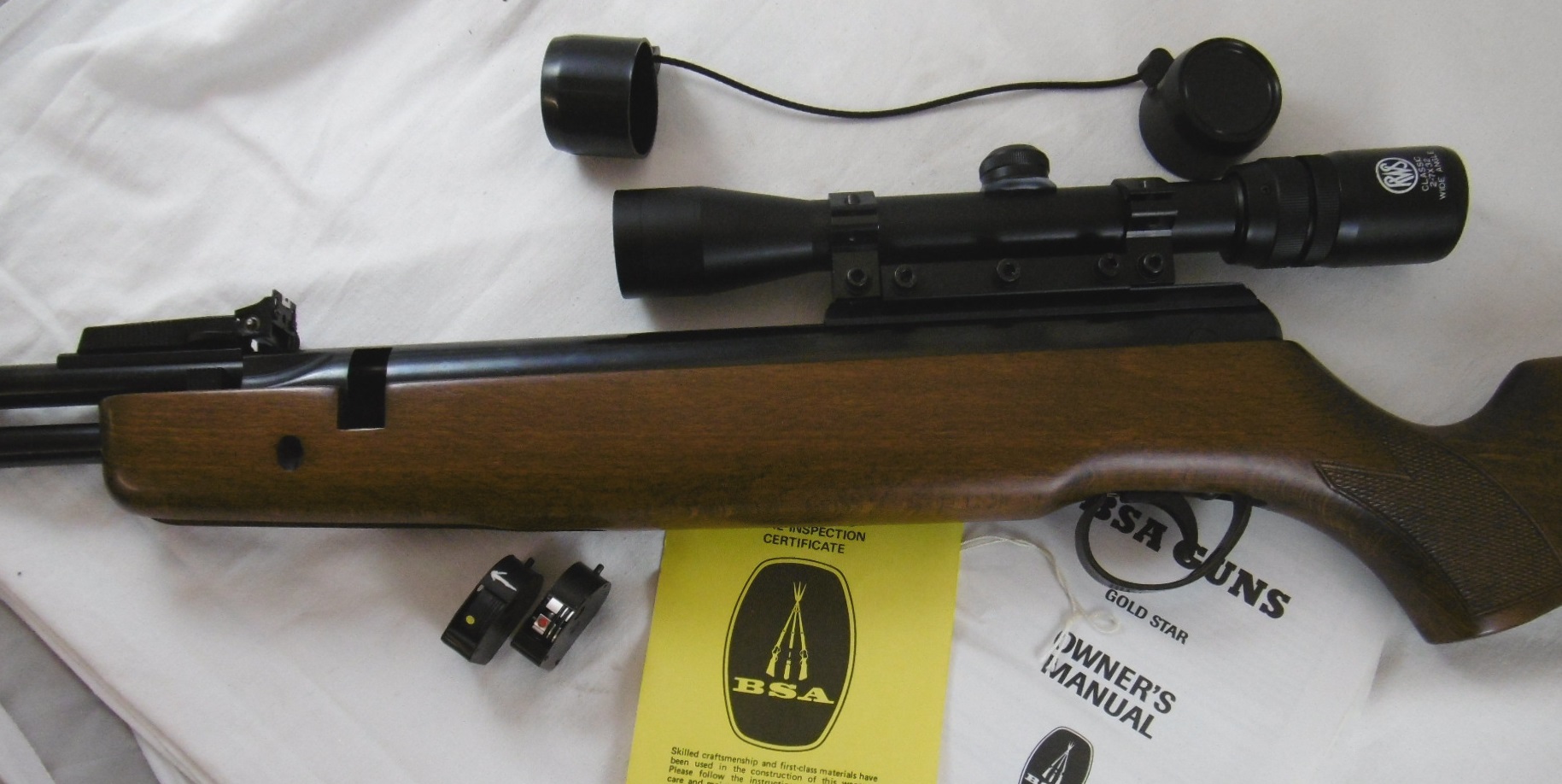 BSA Goldstar .22 Air Rifle with RWS Classic 27x32 wide angle scope
