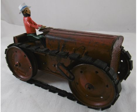 Triang tin plate clockwork tractor No.2