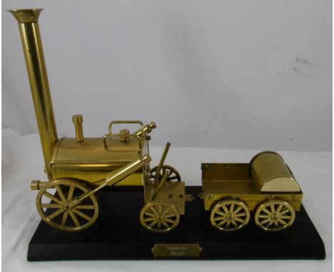 Static brass model Stephensons Rocket