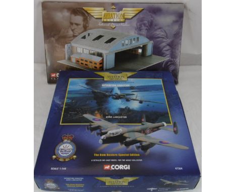 Corgi Dam Buster model airplane + Hanger kit