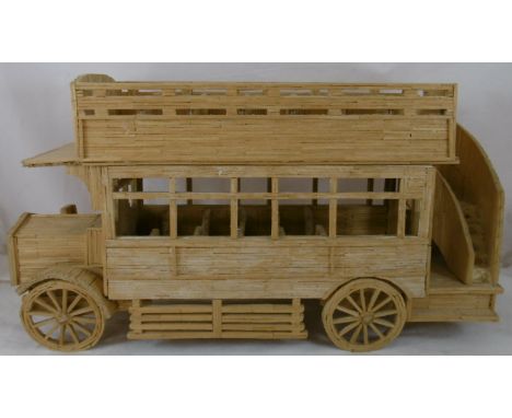 Matchstick model London Ominibus