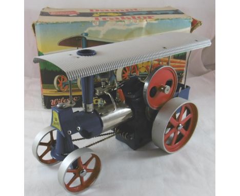 Wilesco model steam Traction engine boxed