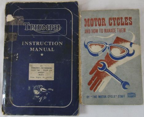 Triumph Speed Twin & other Instruction Manual No.10 & another book