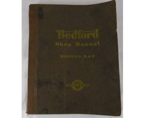 Bedford Models K, M & O Shop Manual 1949