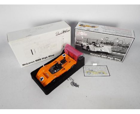 GMP - A boxed Limited Edition GMP 1:18 scale #12024 Bruce McLaren, McLaren M8B High Wing. The highly detailed diecast appears