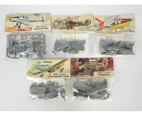 Airfix - A group of five bagged vintage Airfix 1:72 scale plastic military aircraft model kits. Lot consists of Airfix #134 C