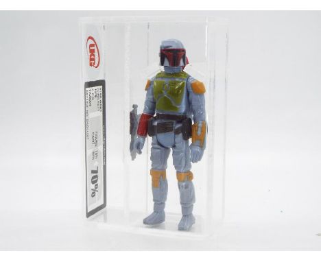 Star Wars - A loose vintage and graded Star Wars 3 3/4 action figure 'Boba Fett'. The figure is UK Graded at 70% overall, wit